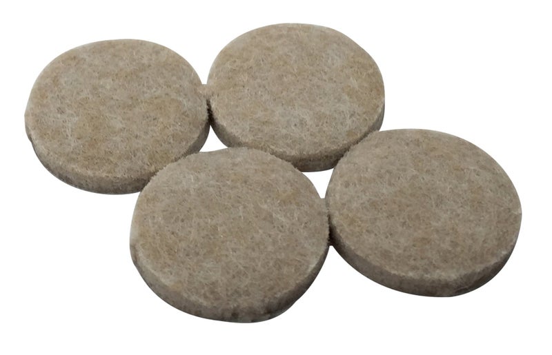 Shepherd Hardware 4 Pack â€“ 4-Inch Heavy Duty Self-Adhesive Felt Furniture Pads, Beige â€“ Scratch-Resistant Floor Protectors for Hardwood, Tile & Vinyl - Image 1